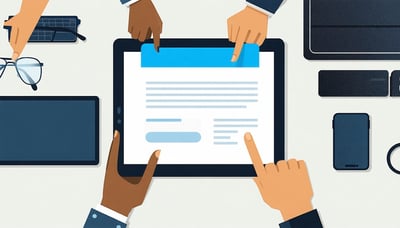 Newsletter signup illustration – small business owners using technology solutions Newsletter signup illustration – small business owners using technology solutions