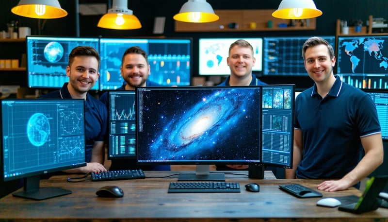 Ursa Major Technology team supporting a small trade business with technology solutions Ursa Major Technology team supporting a small trade business with technology solutions